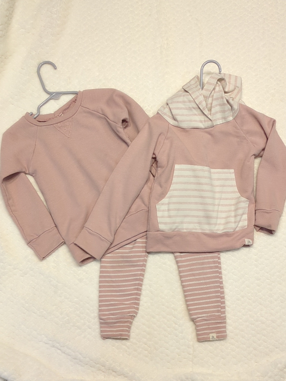 Lulu+Roo Toddler Matching Set in Light Pink - 3T